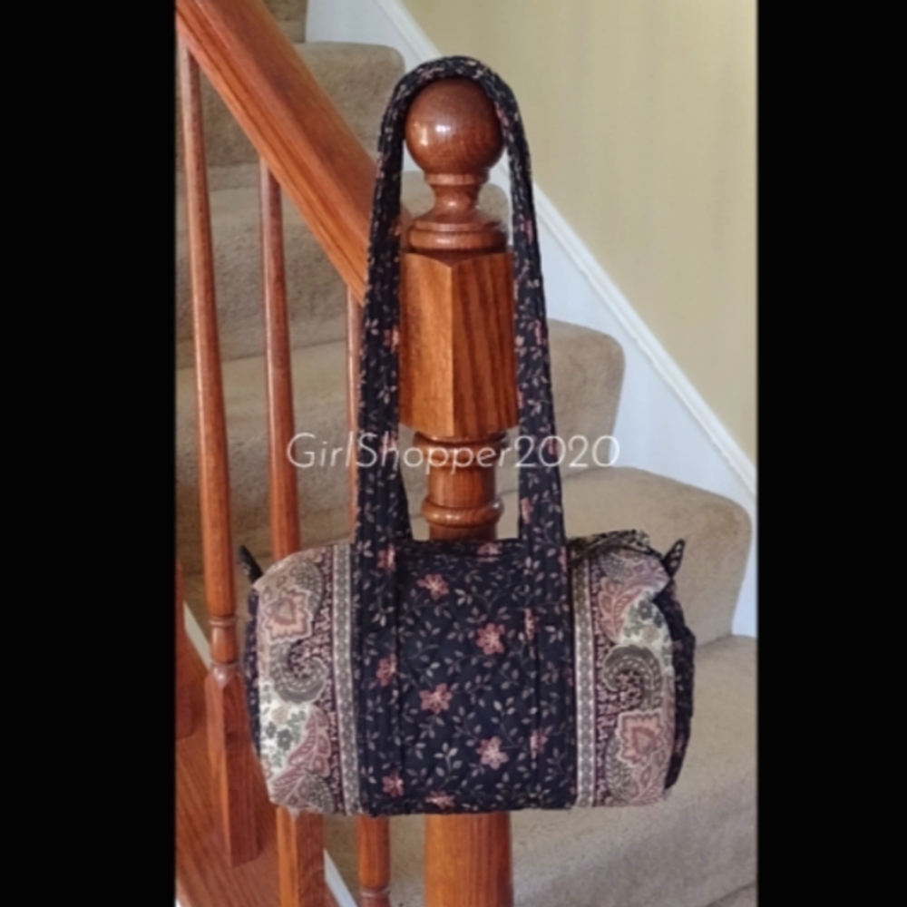 ‼️VERA BRADLEY Black Walnut Duffle Bag
